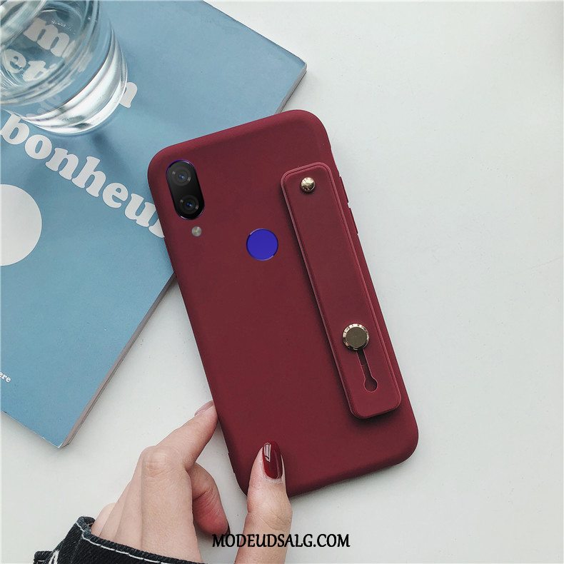 Xiaomi Redmi Note 7 Etui / Cover Rød Ring Trend Blød Nubuck