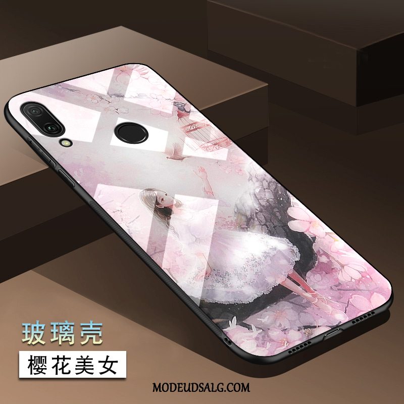 Xiaomi Redmi Note 7 Etui / Cover Silikone Rød Trend Beskyttelse Spejl