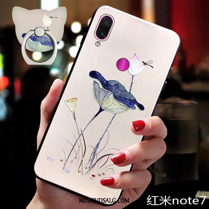 Xiaomi Redmi Note 7 Etui / Cover Trendy Blomster Alt Inklusive Kinesisk Stil Rød