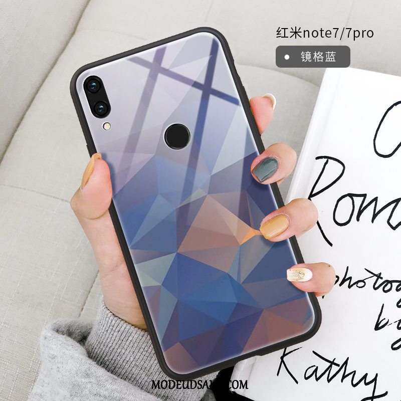 Xiaomi Redmi Note 7 Etui Glas Alt Inklusive Simple Af Personlighed Silikone