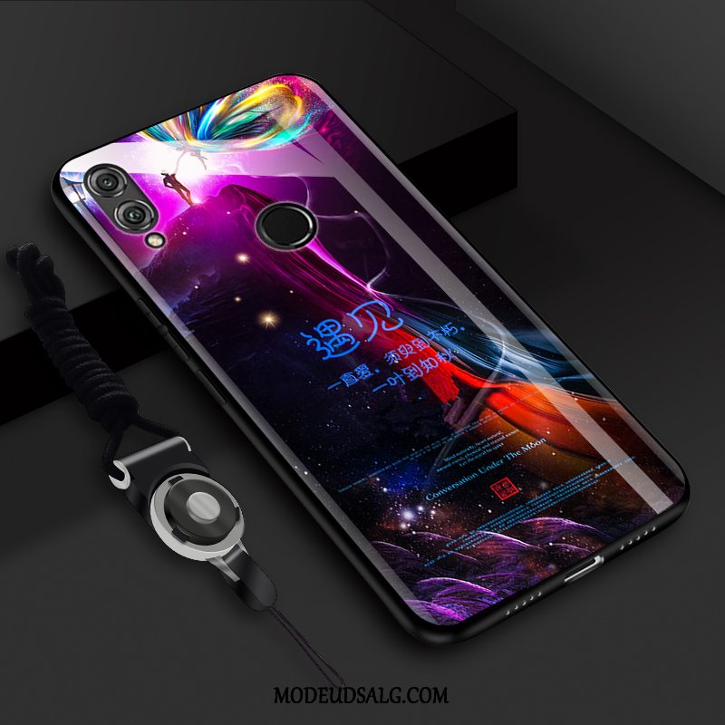 Xiaomi Redmi Note 7 Etui Rød Gul Lille Sektion Cover Glas