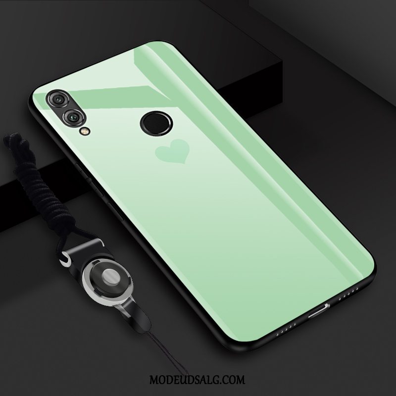 Xiaomi Redmi Note 7 Etui Rød Gul Lille Sektion Cover Glas