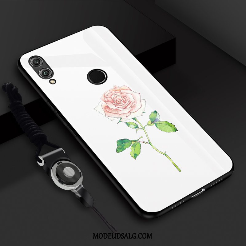 Xiaomi Redmi Note 7 Etui Rød Gul Lille Sektion Cover Glas