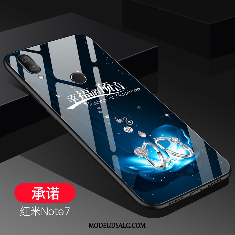 Xiaomi Redmi Note 7 Etui Rød Lilla Cover Trend Net Red