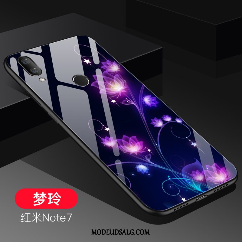 Xiaomi Redmi Note 7 Etui Rød Lilla Cover Trend Net Red