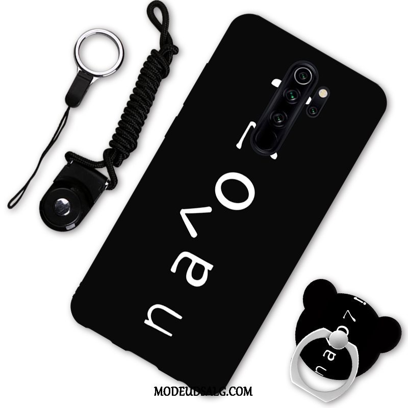 Xiaomi Redmi Note 8 Pro Etui Anti-fald Cartoon Rød Hængende Ornamenter Support