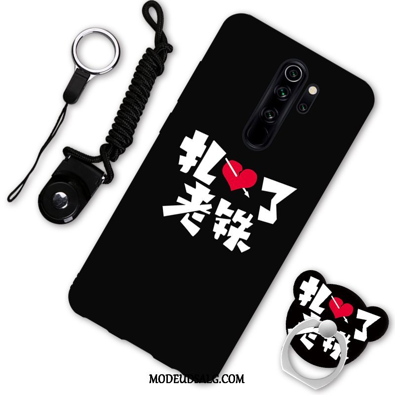 Xiaomi Redmi Note 8 Pro Etui Anti-fald Cartoon Rød Hængende Ornamenter Support