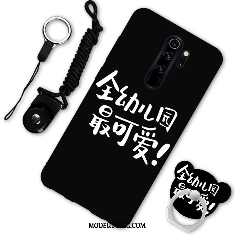 Xiaomi Redmi Note 8 Pro Etui Anti-fald Cartoon Rød Hængende Ornamenter Support