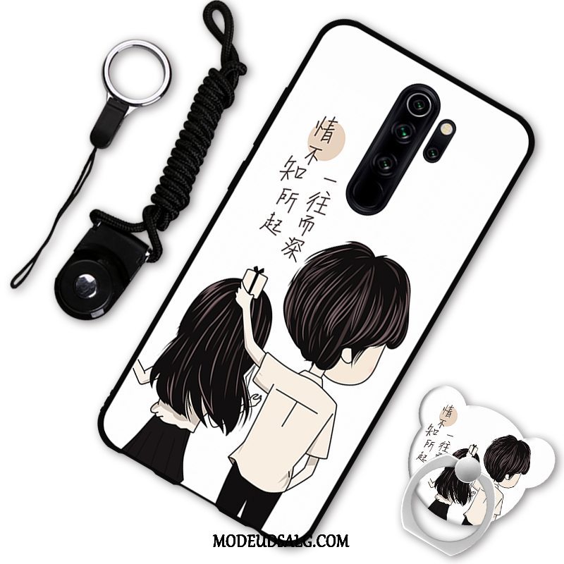 Xiaomi Redmi Note 8 Pro Etui Anti-fald Cartoon Rød Hængende Ornamenter Support