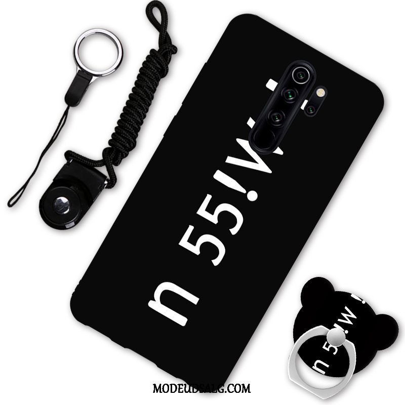 Xiaomi Redmi Note 8 Pro Etui Anti-fald Cartoon Rød Hængende Ornamenter Support