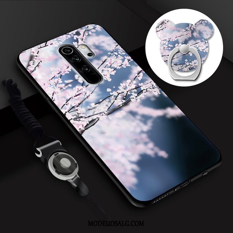 Xiaomi Redmi Note 8 Pro Etui Anti-fald Membrane Hængende Ornamenter Hærdning Cartoon