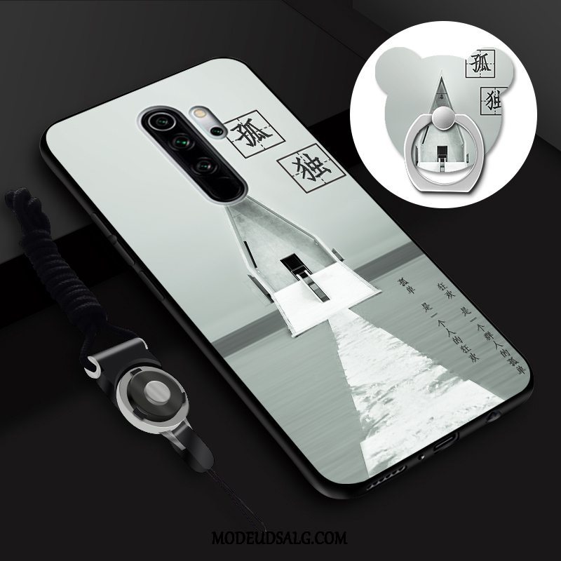 Xiaomi Redmi Note 8 Pro Etui Anti-fald Membrane Hængende Ornamenter Hærdning Cartoon