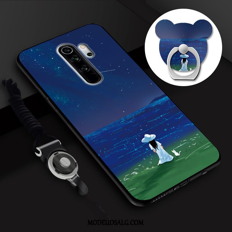 Xiaomi Redmi Note 8 Pro Etui Anti-fald Membrane Hængende Ornamenter Hærdning Cartoon