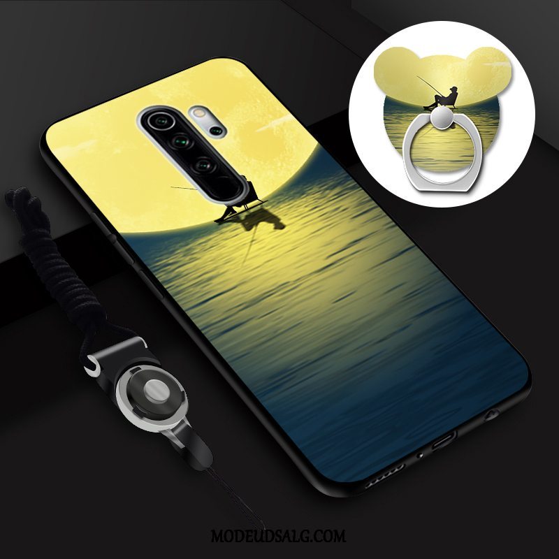 Xiaomi Redmi Note 8 Pro Etui Anti-fald Membrane Hængende Ornamenter Hærdning Cartoon