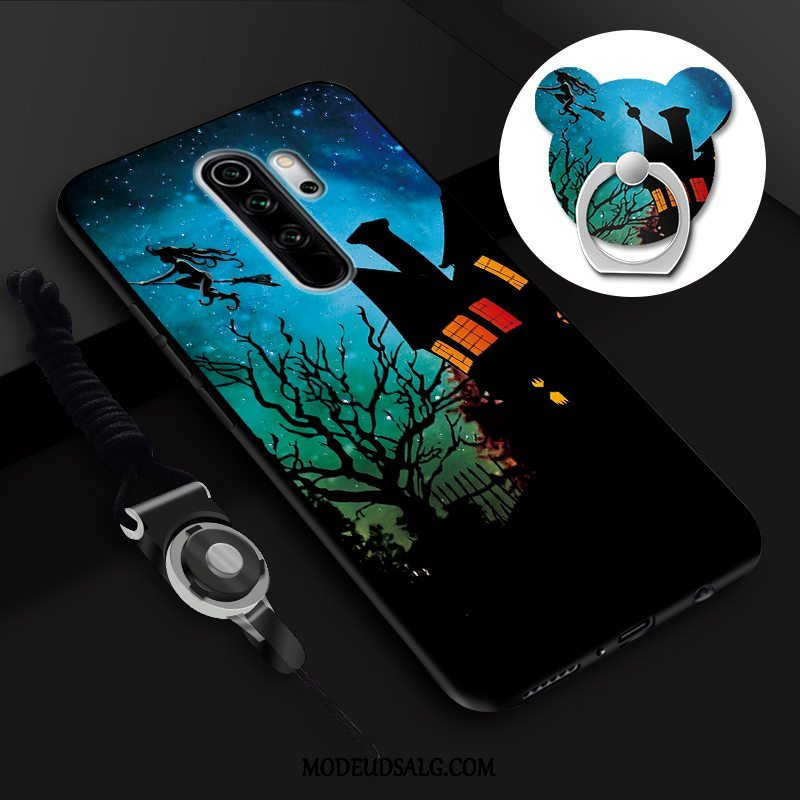 Xiaomi Redmi Note 8 Pro Etui Anti-fald Membrane Hængende Ornamenter Hærdning Cartoon