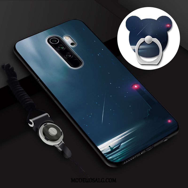 Xiaomi Redmi Note 8 Pro Etui Anti-fald Membrane Hængende Ornamenter Hærdning Cartoon