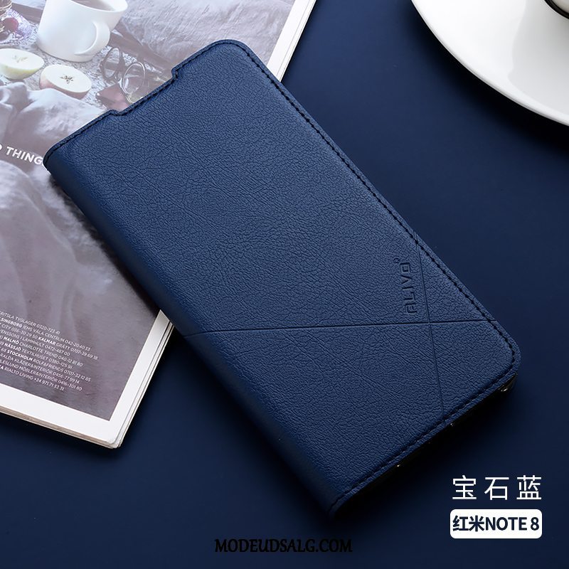 Xiaomi Redmi Note 8 Pro Etui / Cover Clamshell Sort Silikone Alt Inklusive