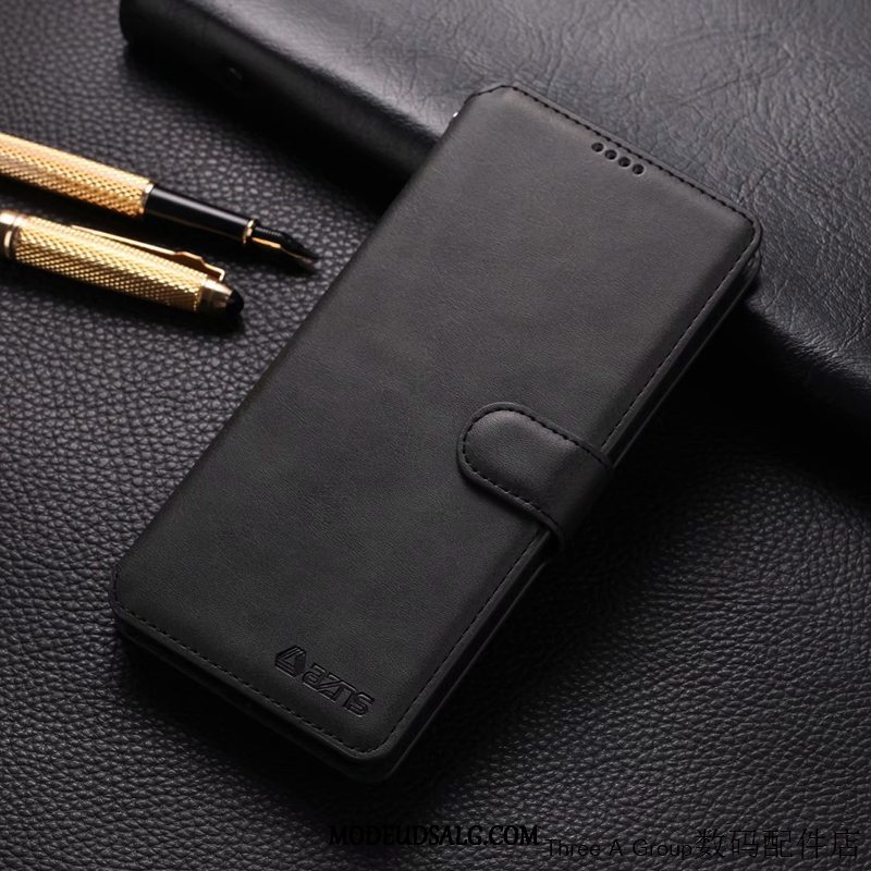 Xiaomi Redmi Note 8 Pro Etui / Cover Lædertaske Af Personlighed Business Folio Rød