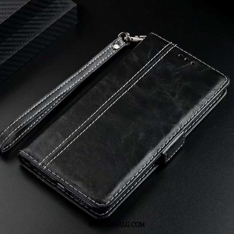 Xiaomi Redmi Note 8 Pro Etui Rød Business Fold Folio Membrane