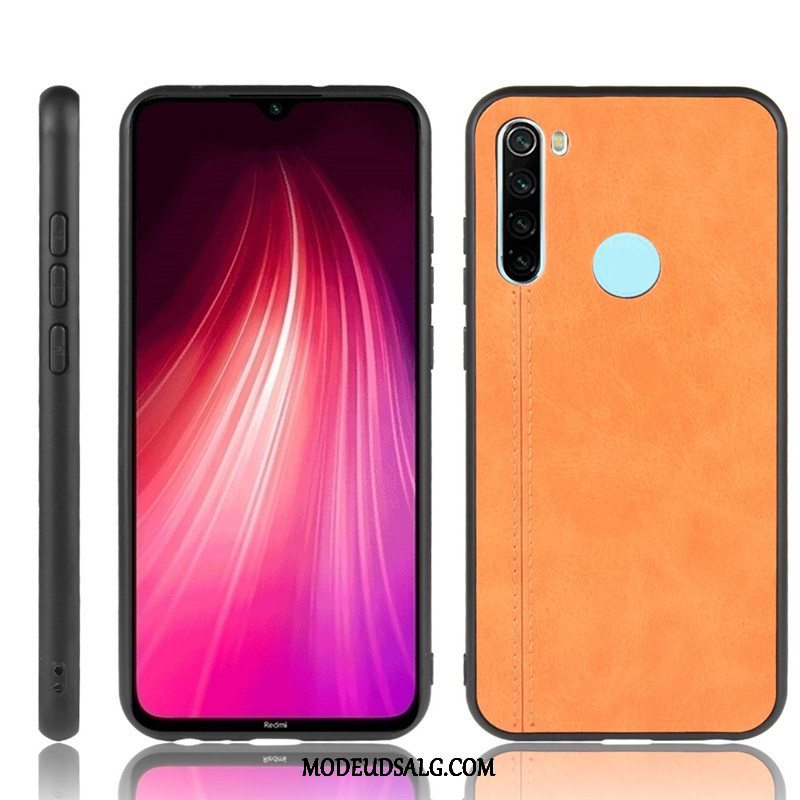 Xiaomi Redmi Note 8t Etui Blå Beskyttelse Rød Læder Cover