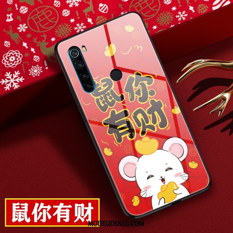 Xiaomi Redmi Note 8t Etui Cartoon Rød Ny Anti-fald Glas