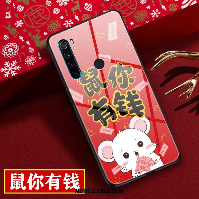 Xiaomi Redmi Note 8t Etui Cartoon Rød Ny Anti-fald Glas