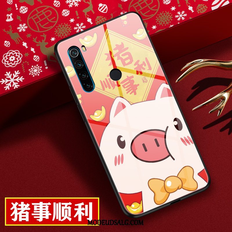 Xiaomi Redmi Note 8t Etui Cartoon Rød Ny Anti-fald Glas