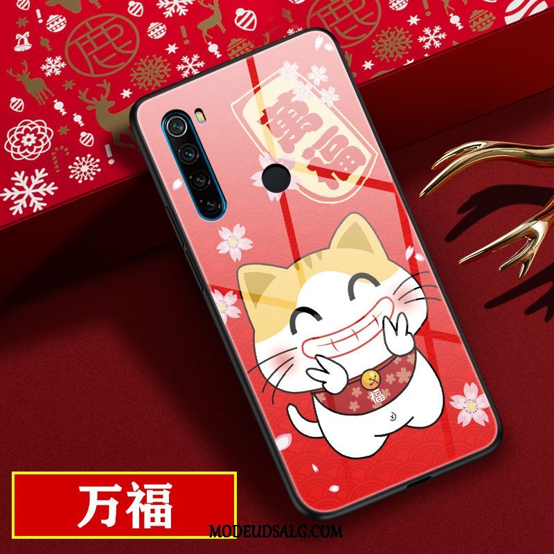 Xiaomi Redmi Note 8t Etui Cartoon Rød Ny Anti-fald Glas