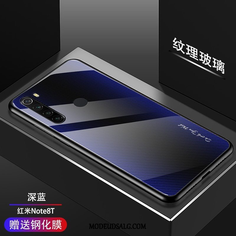 Xiaomi Redmi Note 8t Etui Glas Gradient Mønster Cover Beskyttelse