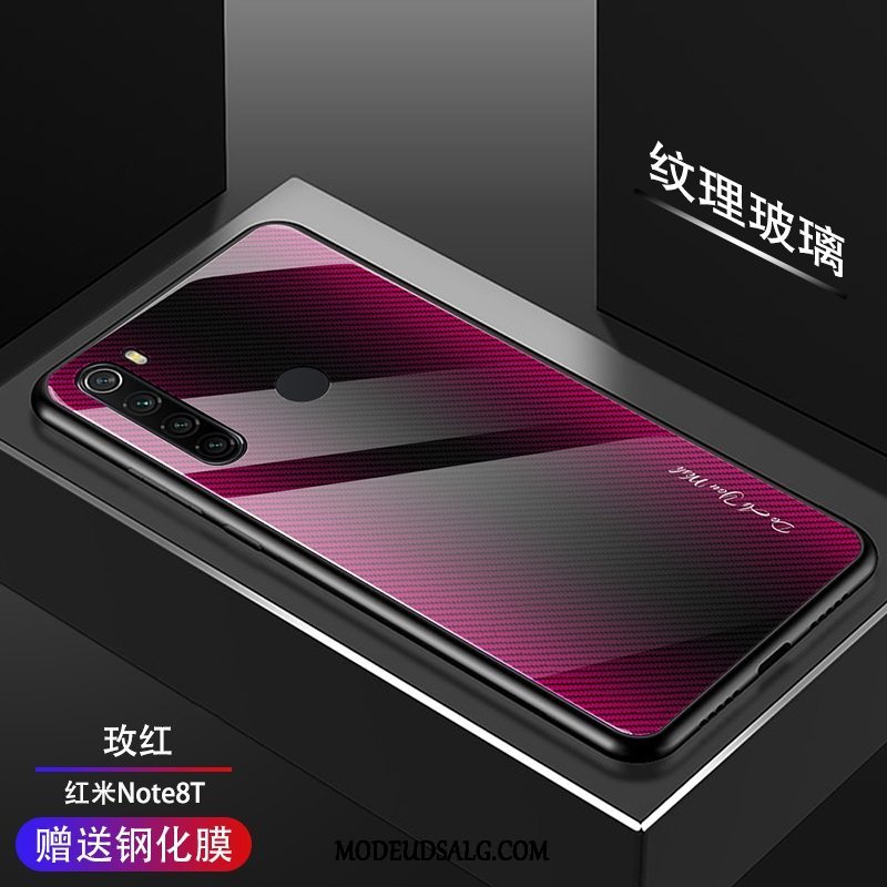 Xiaomi Redmi Note 8t Etui Glas Gradient Mønster Cover Beskyttelse