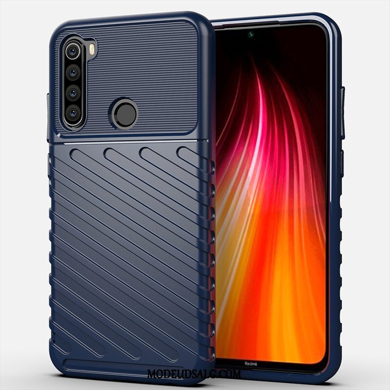 Xiaomi Redmi Note 8t Etui Sort Anti-fald Cover Rød