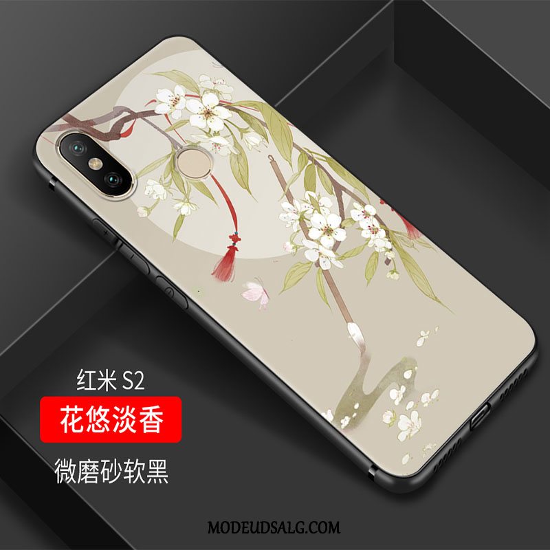 Xiaomi Redmi S2 Etui Blød Elegante Lille Sektion Blomster Kunst