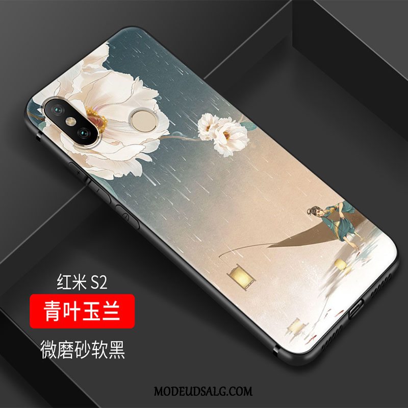 Xiaomi Redmi S2 Etui Blød Elegante Lille Sektion Blomster Kunst