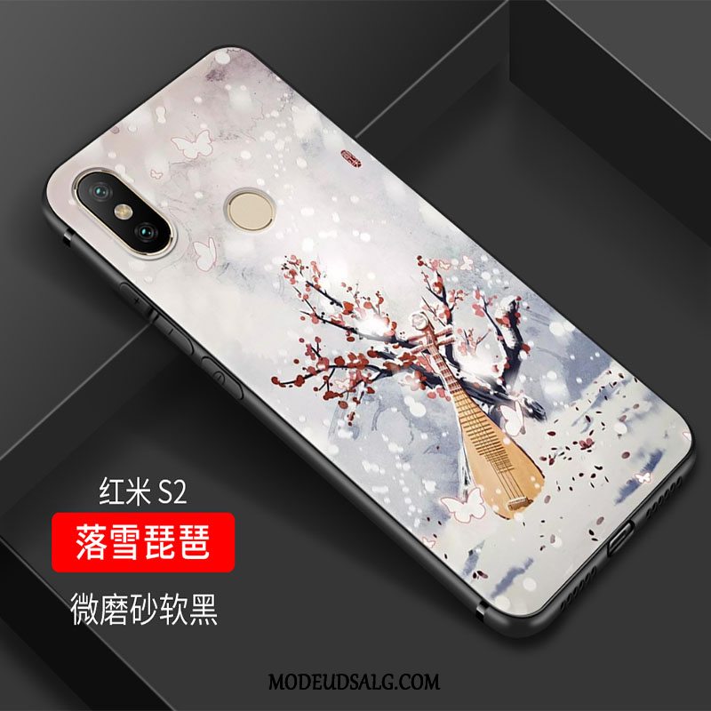 Xiaomi Redmi S2 Etui Blød Elegante Lille Sektion Blomster Kunst