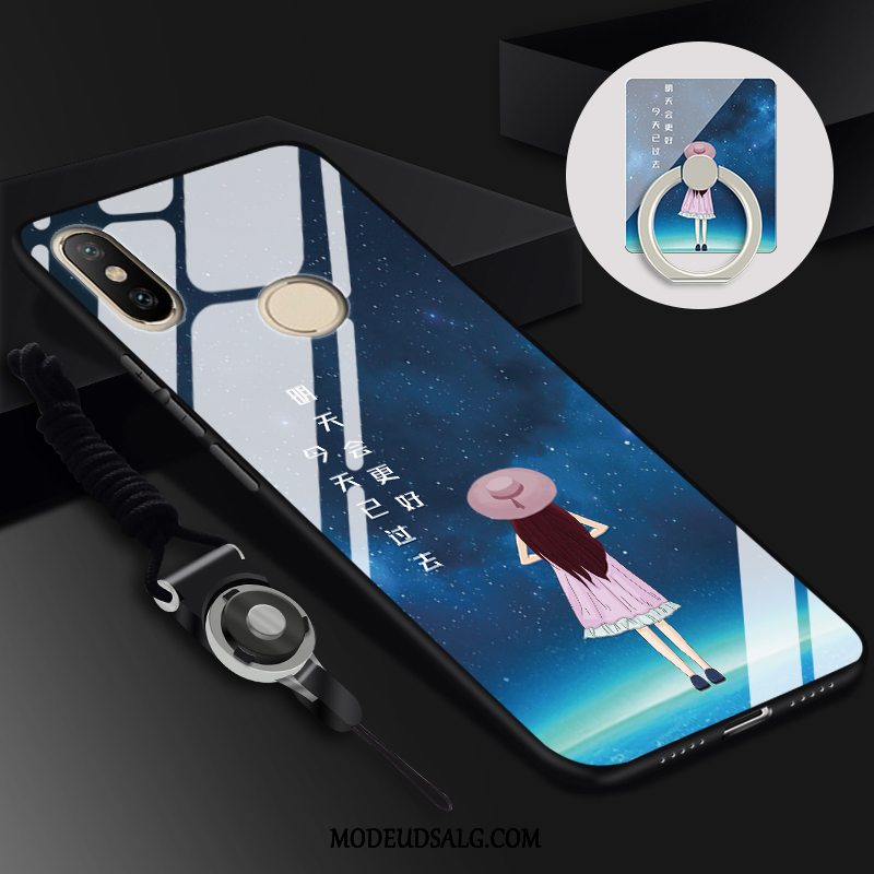 Xiaomi Redmi S2 Etui Cover Alt Inklusive Tasker Blå Cartoon