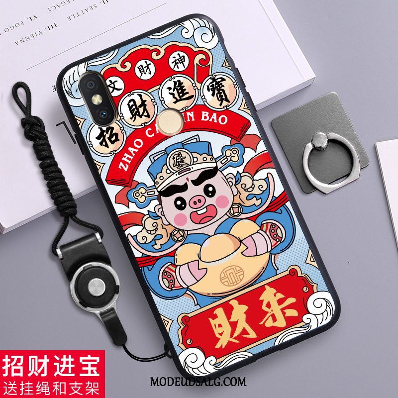 Xiaomi Redmi S2 Etui / Cover Anti-fald Silikone Grøn Rød