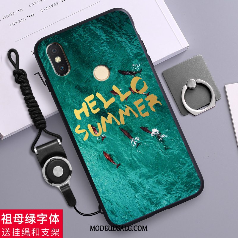 Xiaomi Redmi S2 Etui / Cover Anti-fald Silikone Grøn Rød