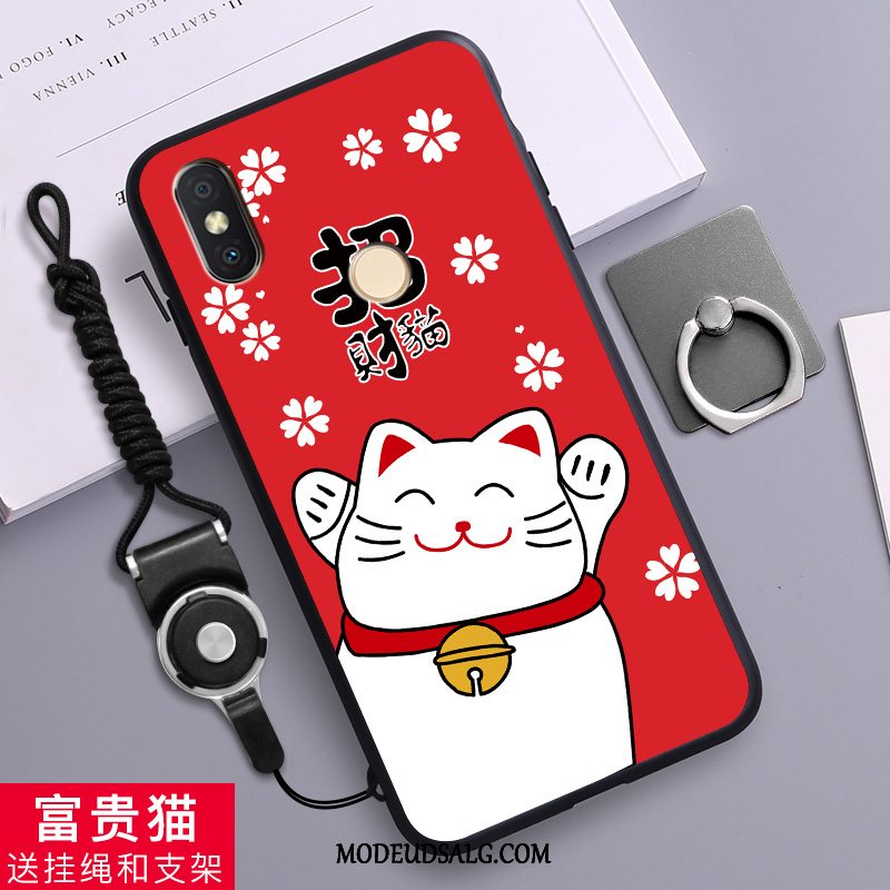 Xiaomi Redmi S2 Etui / Cover Anti-fald Silikone Grøn Rød