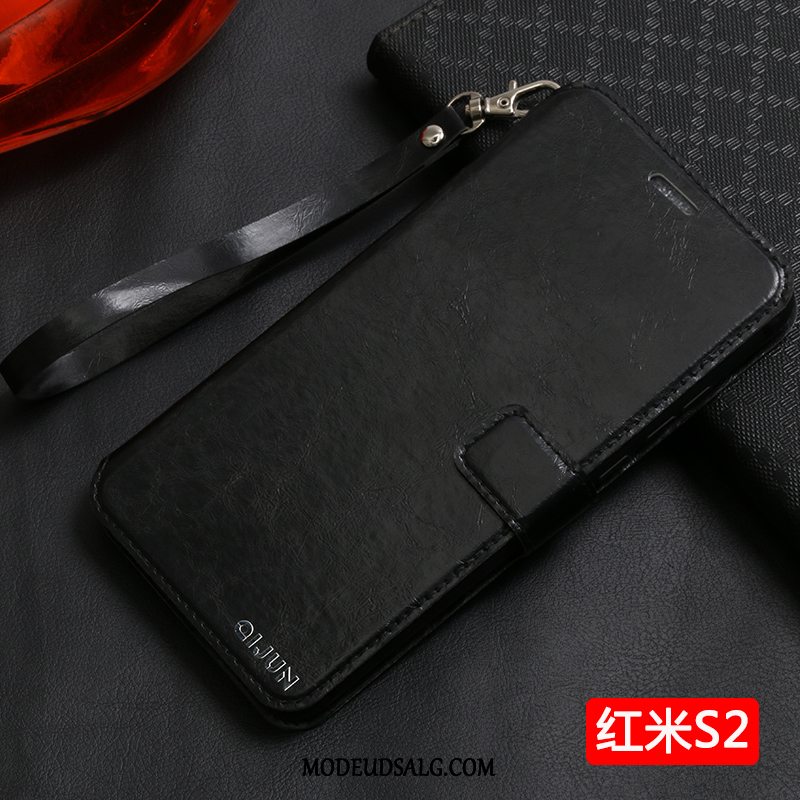 Xiaomi Redmi S2 Etui / Cover Folio Rød Lille Sektion Beskyttelse