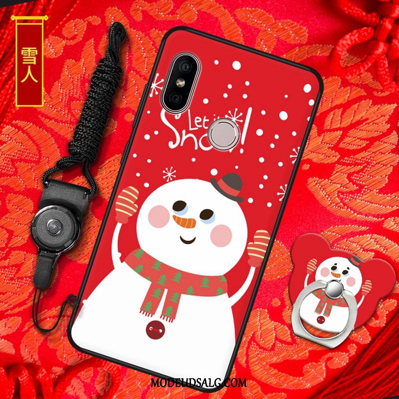 Xiaomi Redmi S2 Etui Cover Hængende Ornamenter Silikone Rød Alt Inklusive