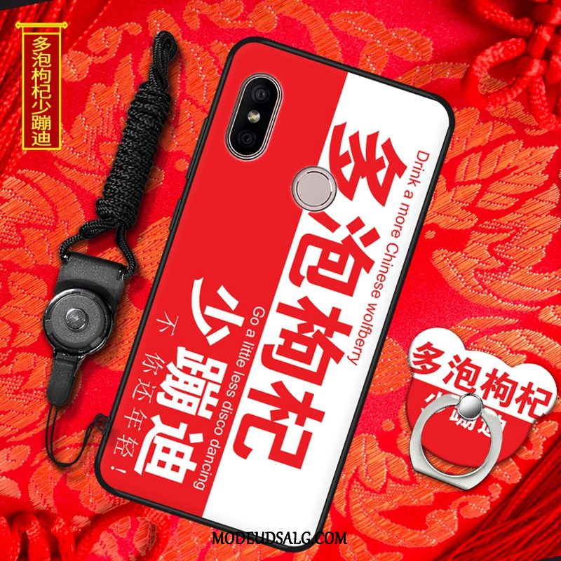 Xiaomi Redmi S2 Etui Cover Hængende Ornamenter Silikone Rød Alt Inklusive