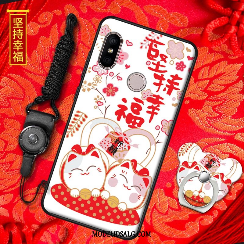 Xiaomi Redmi S2 Etui Cover Hængende Ornamenter Silikone Rød Alt Inklusive