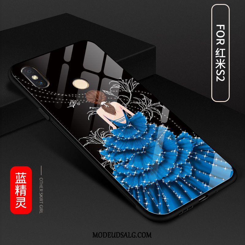 Xiaomi Redmi S2 Etui Glas Trend Cover Lille Sektion Rød