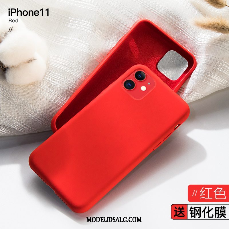 iPhone 11 Etui Anti-fald Kreativ Nubuck Silikone Tynd