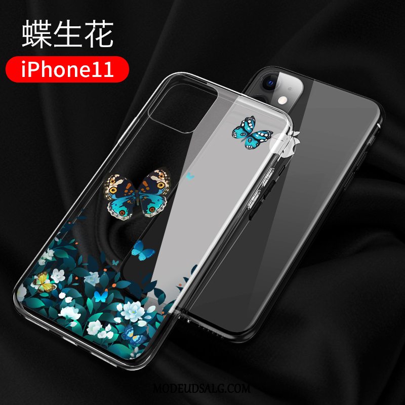 iPhone 11 Etui Kreativ Glas Anti-fald Af Personlighed Gennemsigtig