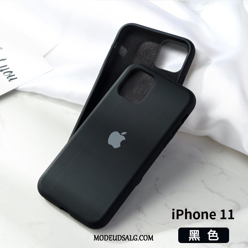 iPhone 11 Etui Nubuck Hvid Silikone Blød Net Red