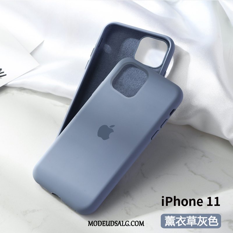 iPhone 11 Etui Nubuck Hvid Silikone Blød Net Red