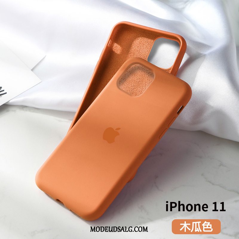 iPhone 11 Etui Nubuck Hvid Silikone Blød Net Red