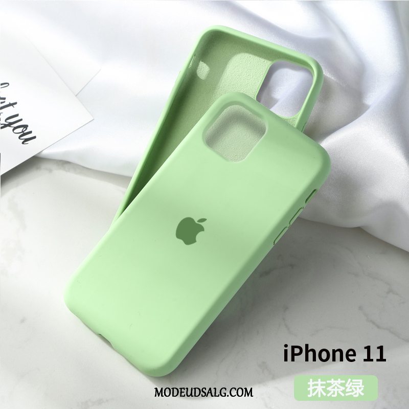 iPhone 11 Etui Nubuck Hvid Silikone Blød Net Red