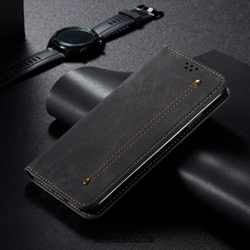 iPhone 11 Pro Etui / Cover Kort Folio Sort Beskyttelse Lædertaske